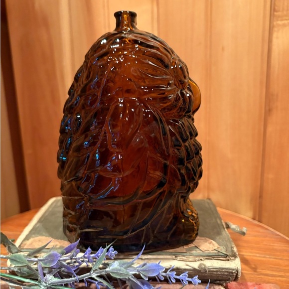 Amber Glass “Wise Ole Owl” bank - Picture 4 of 7